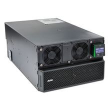 APC® SRT10KRMXLT n-Line Smart Uninterruptible Power Supply, 120 V Input, 208 V Input, 208 V Output, 10 kW, 10 kVA Power Rating, 3 min 44 s Backup, 7 Outlets