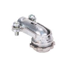 Steel City® XC-290 Clamp Type Non-Insulated Conduit Connector, 3/8 in Trade, 1/2 in Knockout, 0.4 to 0.63 in Cable Openings, Die Cast Zinc
