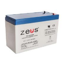 Zeus® PC7-12 Lead Acid Battery, Sealed Lead Acid, 12 VDC, 7 Ah, 14.4 to 15 VDC Charge