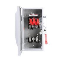 Siemens SpeedFax™ HF361 Enclosed Fusible Heavy Duty Low Voltage Safety Switch, 600 VAC/250 VDC, 30 A, 7-1/2 hp, 5 hp, TPST Contact Form, 3 Pole