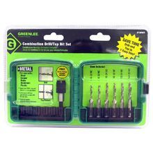 Greenlee® DTAPKIT Drill Tap Kit, 6 Piece, Right Hand Cutting Direction