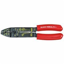 Klein® 1001 Multi-Purpose Wire Stripper/Cutter, 22 to 8 AWG Solid, 26 to 10 AWG Stranded Cable/Wire, Shearing: 7 to 8 mm