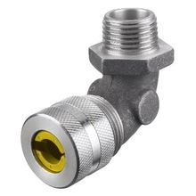 Wiring Device-Kellems NHC1037 90 deg Form 3 Standard Duty Cord Connector, 3/4 in NPT Trade, 1 Conductor, 0.63 to 0.75 in Cable Openings, Aluminum, Machined