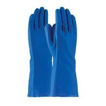 Assurance® 50-N140B/L Medium Weight Chemical-Resistant Gloves, L, Ambidextrous Hand, Nitrile, Blue, Unlined Lining, 13 in L, Resists: Abrasion, Cut, Chemical, Puncture and Tear, Unsupported Support, Straight Cuff, 15 mil THK