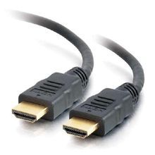 Quiktron® C2G® 56782 PRO High Speed HDMI Cable, 3 ft L, HDMI Type A Male Connector, 30 AWG Tinned Copper Conductor, PVC Jacket
