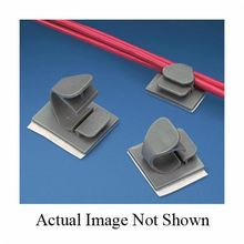 Panduit® LWC75-A-L20 Backed Latching Wire Clip, Nylon 6.6, Black