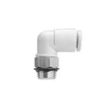 SMC® KQ2L16-U04A 90 deg Gasket Seal Universal Elbow, Elbow, 16 mm x 1/2 in, Tube x Male End Style, PBT