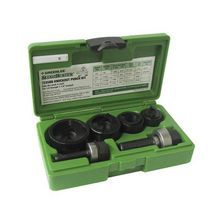 Greenlee® Slug-Buster® 735BB Manual Round Knockout Punch-Die Kit, 10 ga, 1/2 to 1-1/4 in, Mild Steel