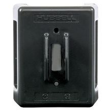 Wiring Device-Kellems HBL1390 Industrial Grade Non-Fused Non-Metallic Standard Enclosure, NEMA 1, 3.43 in H x 3.97 in W