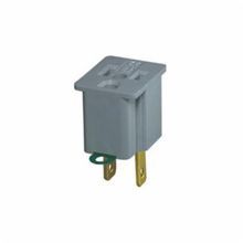 Leviton® 274 U-Ground Adapter, 125 VAC, 15 A