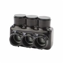 NSI Polaris™ IPLD500-3 2-Sided Entry Insulated Multi-Tap Connector, 4 AWG to 500 kcmil Aluminum/Copper Conductor, Plastisol