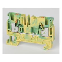 Allen-Bradley 1492-PG4 1-Level 1-Circuit Grounding Terminal Block, 800 VAC/VDC, 4 sq-mm Wire, Push-In Mounting