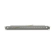 Hubbell® UDX Shielded Unloaded Jack Patch Panel, 24 Ports, Cat 6, Steel