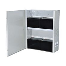 Altronix® BC400SG Power Supply/Battery Enclosure, 15-1/2 in L x 12-1/4 in W x 4-1/2 in D, NEMA 1, Steel