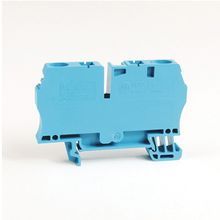 Rockwell Automation Spring Clamp Terminal Block,One-Circuit Feed-Through Block,6 mm (# 22 AWG - # 10 AWG), 4 mm for H4 block,Standard Feedthrough,Gray (Standard),