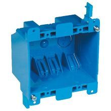 Carlon® B225R-UPC Old Work Outlet Box, PVC, 25 cu-in Capacity, 2 Gangs