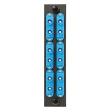 PREMISE WIRING FSPSTDS6 Single Mode Fiber Adapter Panel With (6) ST Duplex Adapters, 12 Ports, Ceramic