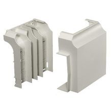 PREMISE WIRING PB3TCBCA PB2/PB3 Non-Metallic Standard Raceway Tee With Base, For Use With: BaseTrak® Non-Metallic Raceways, Extruded PVC, Office White