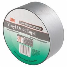 3M™ 051131-06984 General Purpose Duct Tape, 50 yd L x 2 in W x 6.5 mil THK, Rubber Adhesive, Embossed Vinyl Backing, Gray