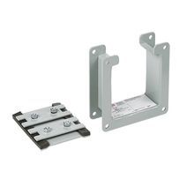 Hoffman F22LN2 F10 Wireway Nipple, 2-1/2 x 2-1/2 x 2 in, For Use With Type 12 Lay-In Wireway, 14 ga Steel, Gray