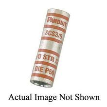 Panduit® Pan-Lug™ Pan-Term® SCS4-L Butt Splice, 4 to 3 AWG/2 AWG Conductor, 1-3/4 in L, Seamless Barrel, Copper, Gray