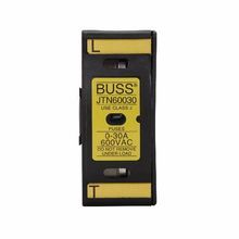 Bussmann JTN60030 Finger Safe Fuse Holder With Neon Lamp Indicator, 600 VAC/VDC, 30 A, Class: J, 18 to 8 AWG Wire, 3 Pole