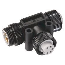 Rockwell Automation 1485P-P1N5-MN5KT DeviceNet Connectors and DevicePorts, T-Port, Mini Male/Mini Female Trunk Connection, Female Mini, 1 Port, Standard