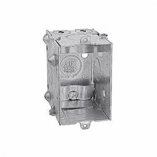 Steel City® LXWLE-25 Gangable Switch Box, Steel, 12.5 cu-in Capacity, 1 Gang, 1 Outlet, 5 Knockouts