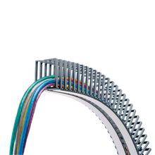 Panduit® FL12X12LG-A Type FL Flexible Wiring Duct, 0.2 in Slot, 0.49 in W x 12 mm D, Polypropylene