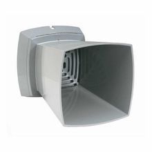 Edwards Signaling™ 872-N5 870 Single Projector Vibrating Horn, 120 VAC, 0.13 A, 113/103 dB Sound Level, Surface Mounting, Gray, Specifications Met: FM Approved, UL Listed