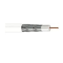 CommScope COM5781BLK Series RG 6 Non-Armored Non-Plenum Coaxial Satellite Cable, 2500 VAC, 34 AWG Solid Bare Copper Conductor, 1000 ft L