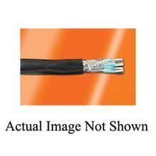 Alpha Wire 2466C-SL001 Shielded Communication Cable, 300 VAC, (2) 22 AWG Stranded Tinned Copper Conductor, 1000 ft L, Slate Jacket