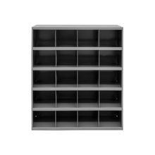 DURHAM MFG® 351-95 Part Storage Bin With Slope Shelf, 42 in H x 33-7/8 in W x 12 in D, 20 Bins