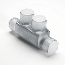 BURNDY® UNITAP™ BISR1/0 In-Line Splice, 14 to 1/0 AWG Copper/Stranded Aluminum Conductor, 2 Screws, Aluminum