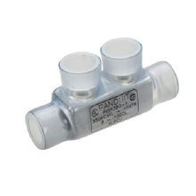 Panduit® PISR1/0-1 In-Line Dual Rated Splicer/Reducer, 600 VAC, 1/0 AWG Stranded to 14 AWG Solid Conductor, Aluminum Alloy