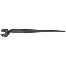 Klein® 3212 Erection Open End Wrench, Measurement System: Imperial, 1-1/4 in Wrench Opening, 60 deg Offset, 16-5/8 in OAL, Alloy Steel, Black