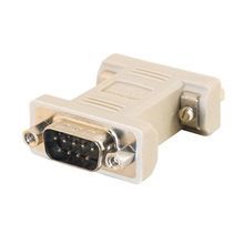 Quiktron® 08075 RS232 Null Modem Adapter, DB9 Male to DB9 Female Connector
