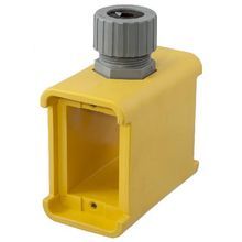 Wiring Device-Kellems HBL3099 2-Inlet Single Ended Deep Portable Outlet Box, Thermoplastic, 2 Gangs