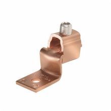 BURNDY® SCRULUG™ KLU125 Mechanical Terminal Lug, 2 to 1/0 AWG Stranded Copper Conductor, 1/4 in Stud, 1 Bolt Hole, Copper