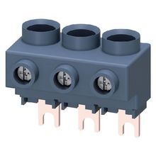SIRIUS 3RV29255AB 3-Phase In-Feed Line Side Circuit Breaker Lug, 10 to 1 AWG, Threaded Mount, For Use With Size S00/S0 Circuit Breakers