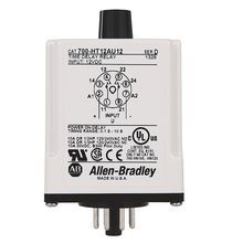 Allen-Bradley 700-HT12CU12 Tube Base Timing Relay, 12V AC/DC, DPDT Contact Arrangment, On Delay Timer, Adjustable Timer, 0.1 to 10 Minutes