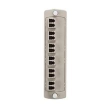 Leviton® Opt-X® 5F100-2IL SDX Precision Molded Fiber Adapter Plate, LC Duplex End A, LC Duplex End B, (12) OM1 62.5/125 um Multi-Mode Fiber, Zirconia Ceramic Connector