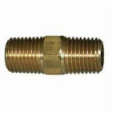Midland Industries 28211 Hex Pipe Nipple, Nipple, 1/8 in, NPTF End Style, Brass, Import Domestic/Import