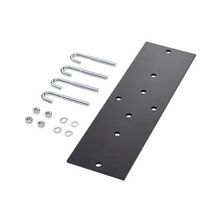 Hoffman LRRMPBLK18 DCR Rack to Runway Mounting Plate Kit, For Use With 12 and 18 in Wide Ladder, Steel, Black
