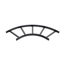 nVent HOFFMAN L90HB12BLK DCR Horizontal E-Bend Section, 12 in Tray Width, 90 deg Angle, 11-1/2 in Bend Radius, Steel