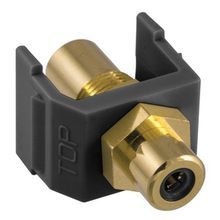 PREMISE WIRING iSTATION™ SFRCBKFFBK Standard Size RCA Connector, Female x Female/Plug-N-Play Connector, RCA Cable