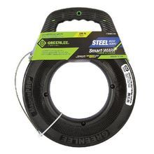 Greenlee® SmartMARK™ FTS438DL-250 Fish Tape With Speed Flex® Leader, 1/8 in W Tape, 250 ft Tape Length, Round Tape Profile, Steel Tape Material