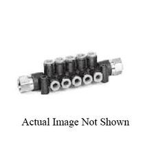SMC® KM11-04-08-6 KM Series Air/Water One Touch Fitting Manifold, 6 Outlets, 8 mm Outlet, 4 mm Inlet, PBT
