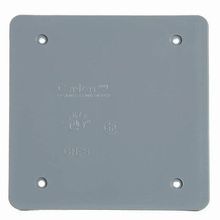 Carlon® E9802CN-CAR Non-Metallic UV-Resistant Weatherproof Device Box Cover, Blank Cover, Polycarbonate