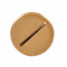 Wiring Device-Kellems S5020 Replacement Flush Plug, For Use With S2925, SA2925, S88, S2930, S2955, SF2925 and S2825 Floor Box Covers, 2-1/8 in Fine Thread, Brass